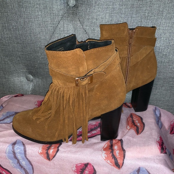 Marabelle yolodi Fringe Suede Bootie - Picture 4 of 5
